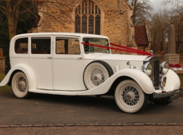White Rolls Royce Phantom for weddings in Salisbury